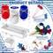 4th of July Mason Jar Centerpiece – Patriotic Farmhouse Table Decor Set
